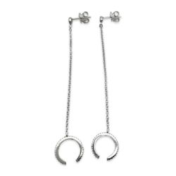 Earrings - cuff Silver